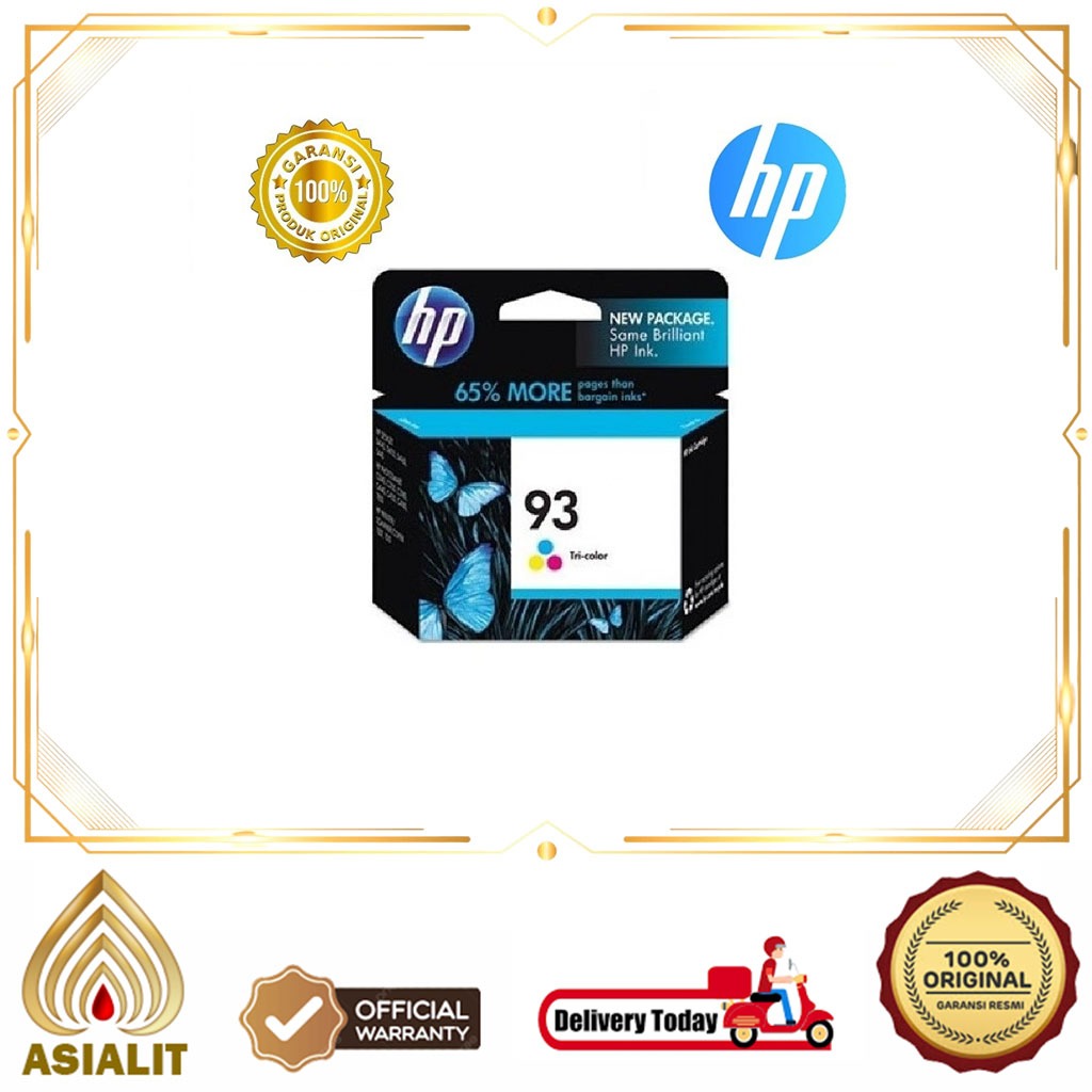 Jual Cartridge HP 93 Tinta Printer Color Tri Colour Warna Ink Original ...