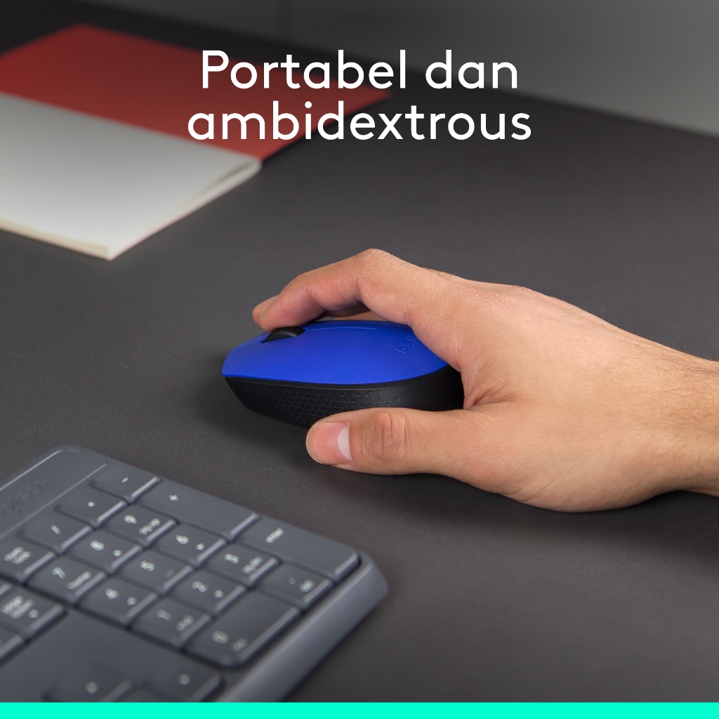 Logitech M171 Mouse Wireless untuk Windows, Mac, ChromeOS - Blue (4)
