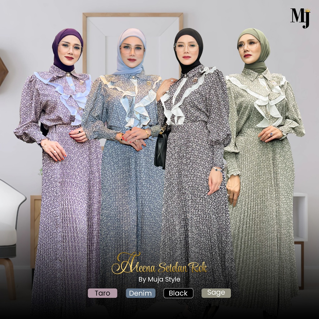 Jual Muja Style Aleena Setelan Rok Chic by Mulan Jameela | Shopee Indonesia