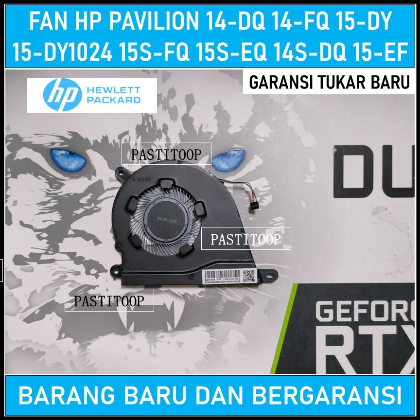 Ventilateur De Refroidissement Pour PC Portable HP 15-DY, 15S-FQ, 14-DQ... - Réf. L68134-001