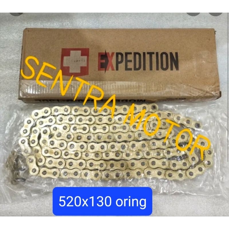 Jual Rantai Merk EXPEDITION Ukuran 520 X 130 L Tipe Oring Warna Gold ...