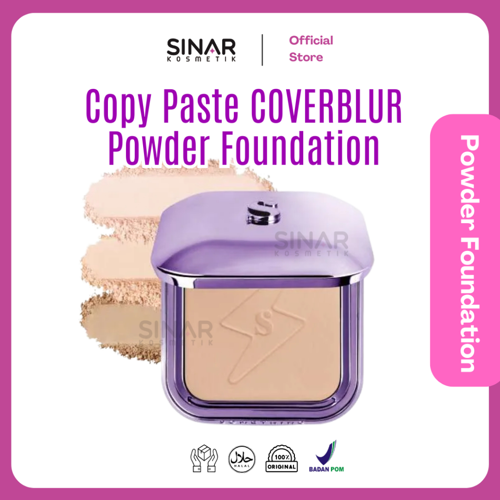 Jual [ NEW PRODUCT!! ] SOMETHINC Copy Paste COVERBLUR Powder Foundation ...