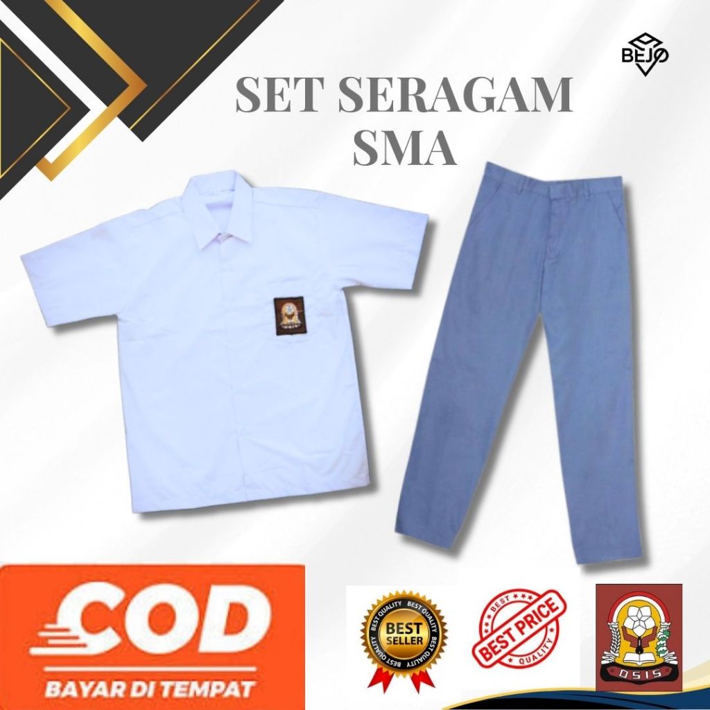 Jual SET SERAGAM SMA SET SERAGAM SMA COWOK SUPER PREMIUM | Shopee Indonesia