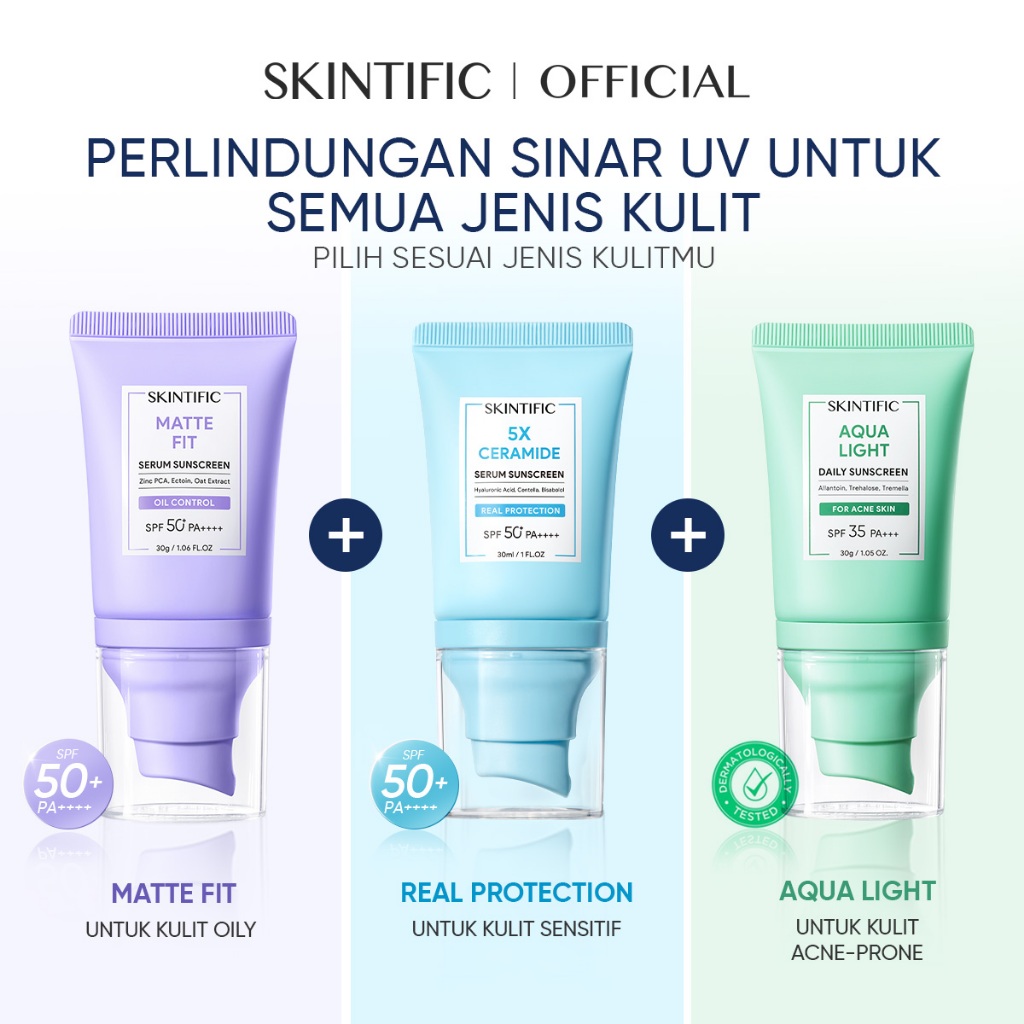 Jual [ NEW ADVANCED FORMULA] SKINTIFIC - SPF50+ PA++++ Sunscreen 2PCS ...