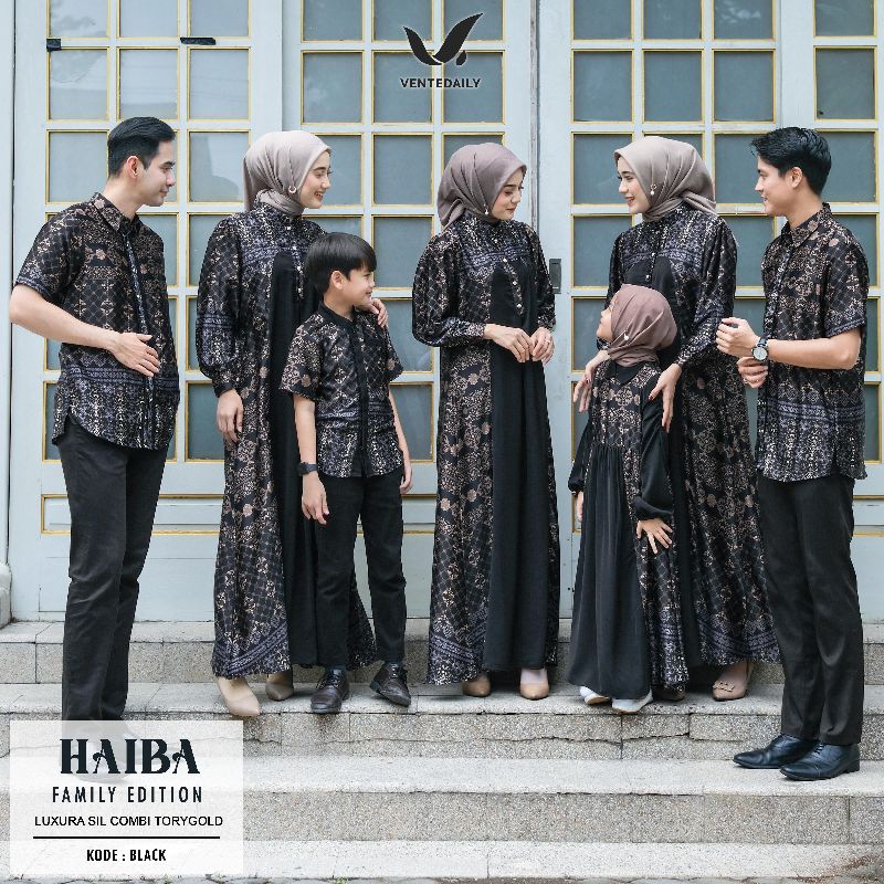 Riva Fashion Haiba Latisha Set Family Sarimbit Lebaran Baju Couple Keluarga Terbaru Terlaris