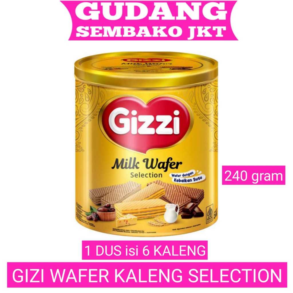 Jual gizzi wafer kaleng 1 dus isi 6 kaleng | Shopee Indonesia