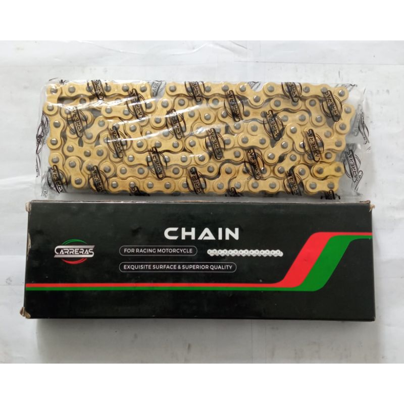 Jual PROMOO!! RANTAI GOLD 520H-130L RANTE EMAS NINJA/CBR/ R25/ RANTAI ...