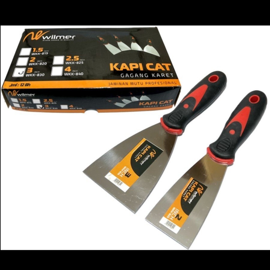Jual WILMER Kape Gagang Karet 2/3/4 Inch / Putty Knife/ Kapi Gagang ...