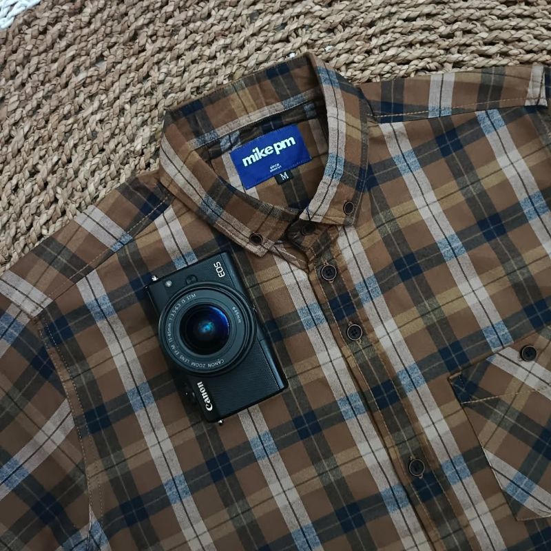 Jual F2D Kemeja Flanel Black Grey Premium Best Seller / flanel/hem pria