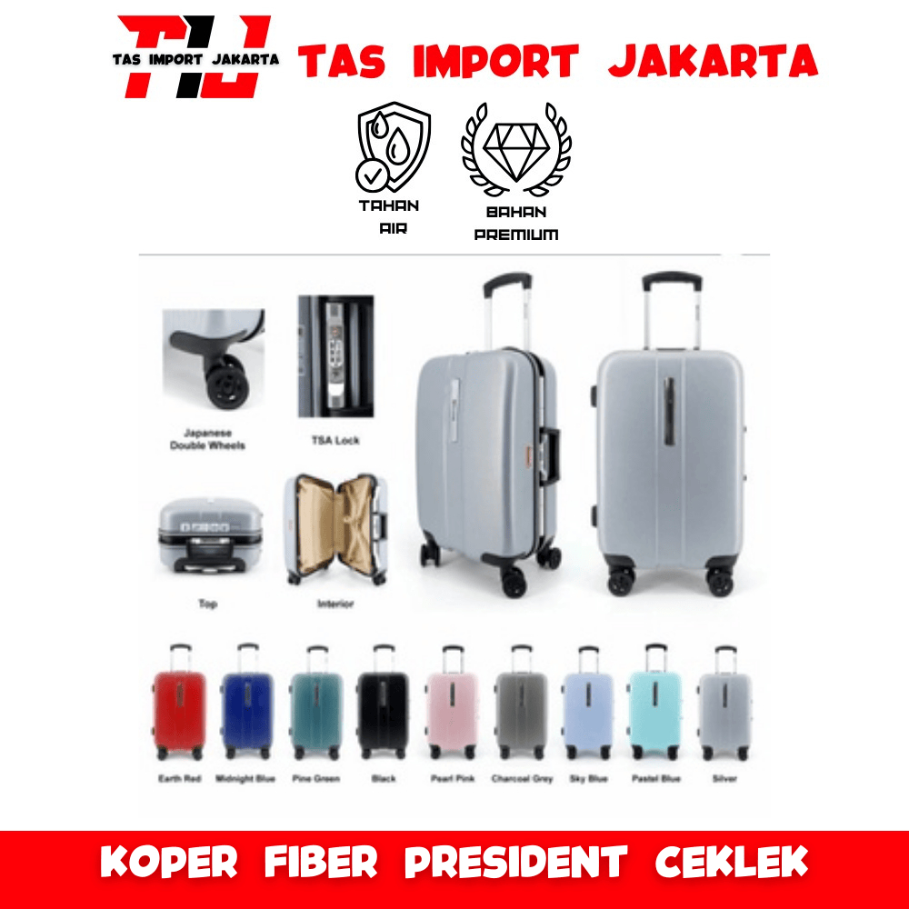 Jual Koper Fiber President 5259/5559 Hardcase/Ceklek Original - kabin ...