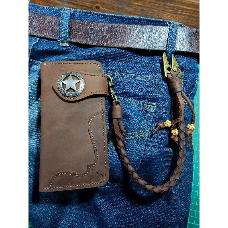 Jual DOMPET PANJANG KULIT TALI DOMPET BIKERS DOMPET MOTOR DOMPET GAUL ...