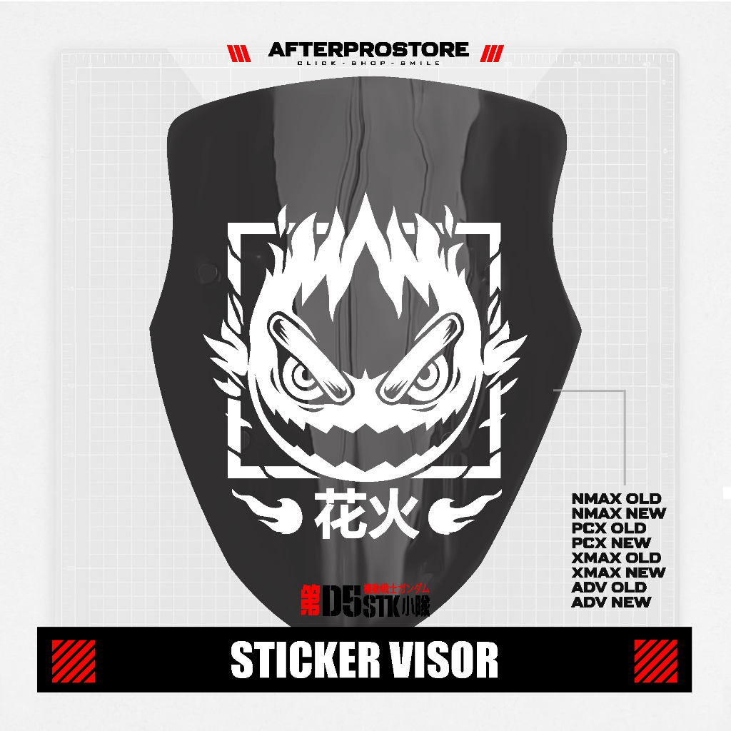 Jual STIKER CUTTING PREMIUM UNIVERSAL MOTIF 43 / Sticker Mobil / VISOR ...
