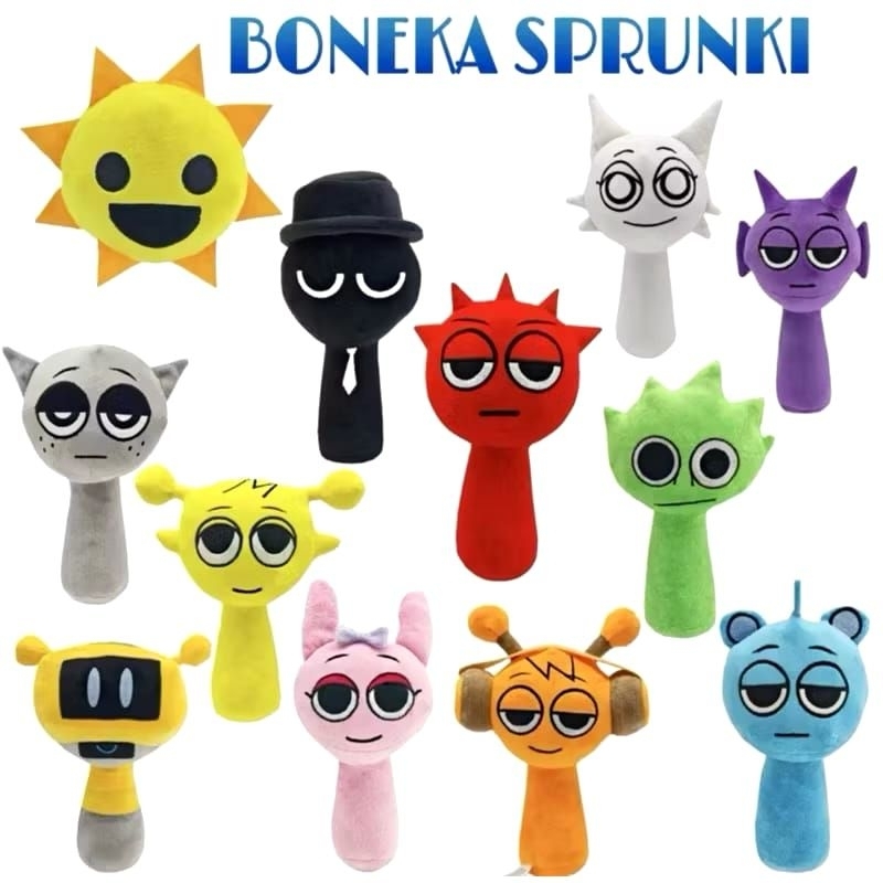 Jual Boneka Sprunki (40cm) Horor Plush Rhythm Box New Surrounding The ...