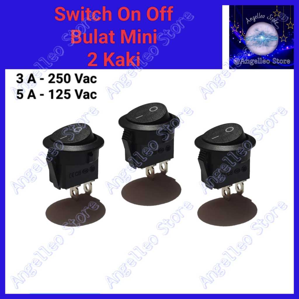 Jual Switch On/Off Bulat Mini~Saklar On/Off Mini Bulat~Non Lampu~2pin ...