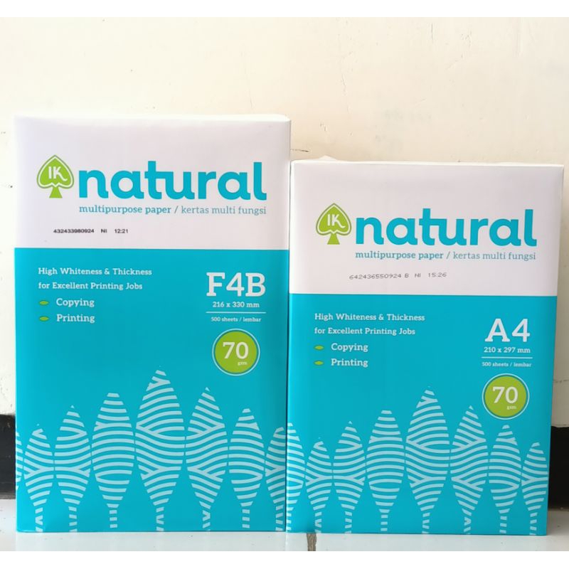 Jual (1 rim) Kertas HVS Natural A4 F4 70gsm | Shopee Indonesia