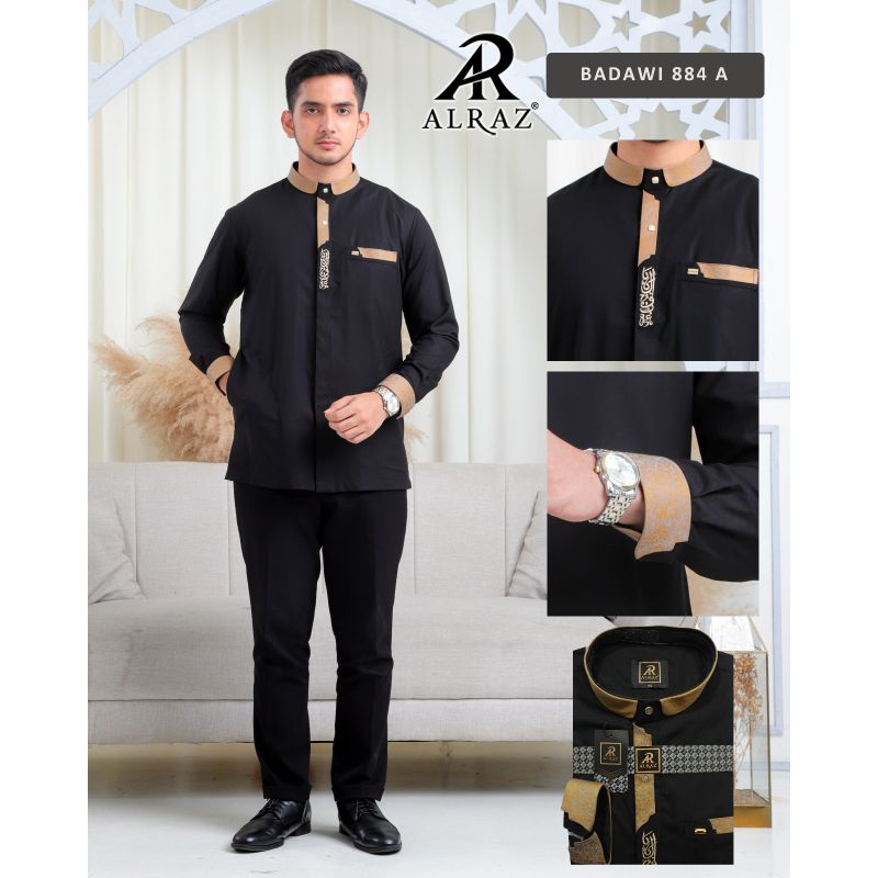 Jual KOKO ALRAZ PREMIUM | KOKO LENGAN PANJANG HITAM | Shopee Indonesia