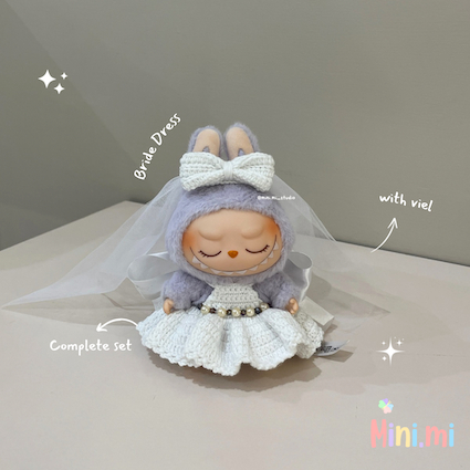 Jual BAJU LABUBU CROCHET BRIDE DRESS | Costume Labubu v1 v2 | Shopee ...