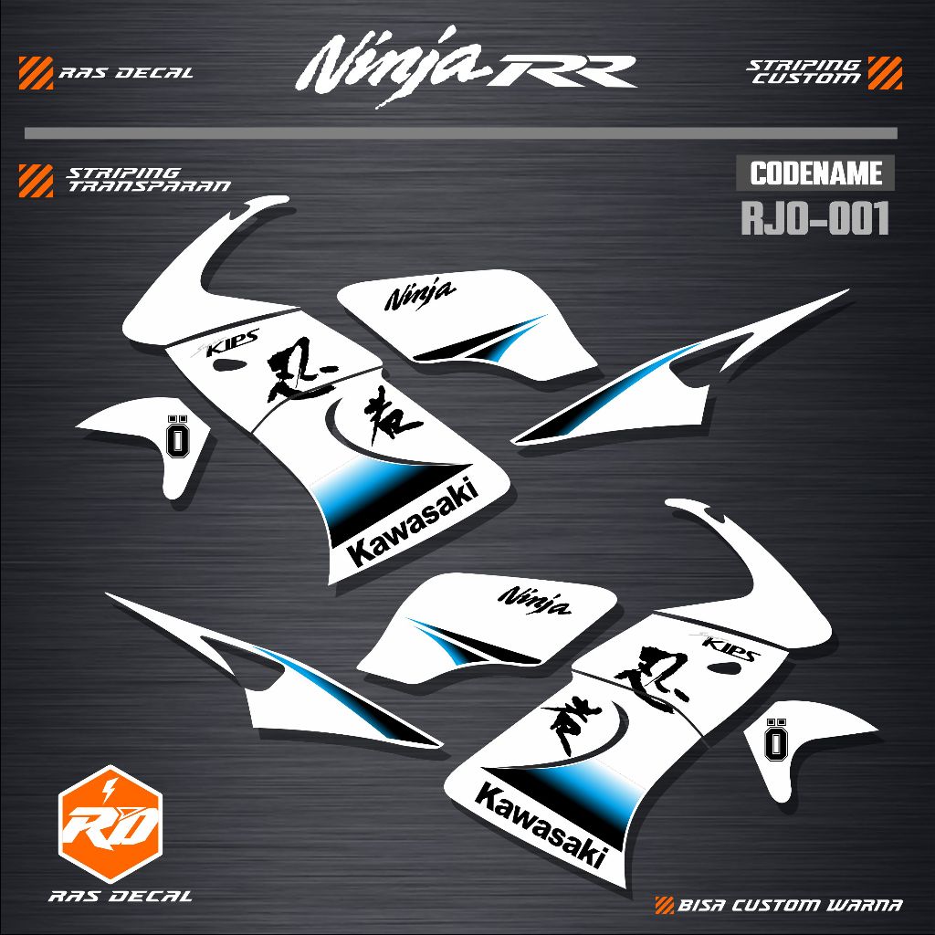Jual Sticker Striping Ninja rr old SE Gen 4 Transparan MAXDECAL / Bisa ...