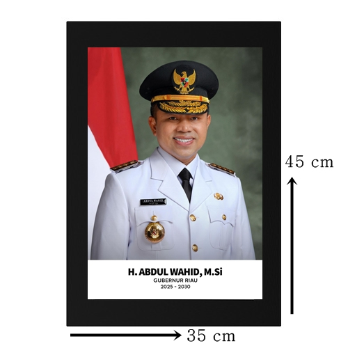 Jual POSTER GUBERNUR RIAU DAN WAKIL GUBERNUR RIAU 2025 DENGAN BINGKAI ...