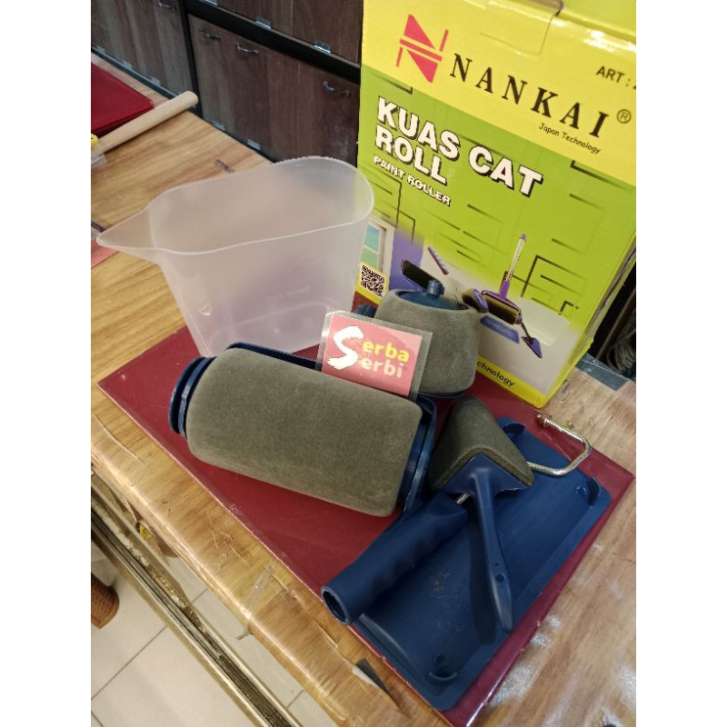 Jual (/SET KUAS ROLL 5PCS) Kuas golong roll cat paint roller 5pcs ...