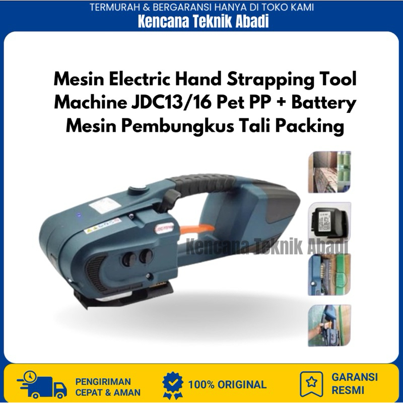 Jual Mesin Electric Hand Strapping Tool Machine JDC13/16 Pet PP ...