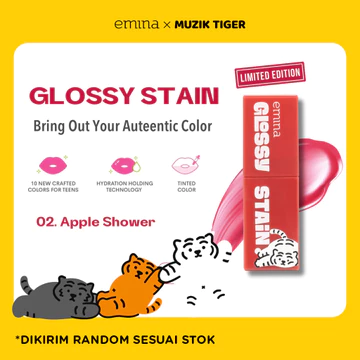 ❤ BELIA ❤ EMINA Glossy Stain 3g Moisturizing Lip Tint Gel Finishing Glossy