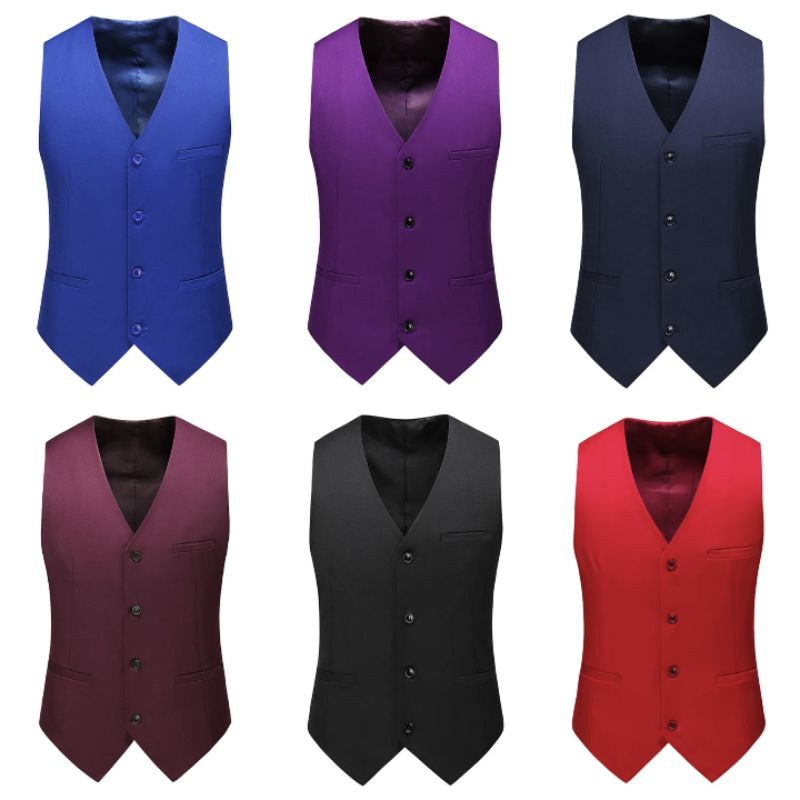 Jual Rompi/rompi formal/ rompi jas/dalaman jas/ warna hitam putih ungu ...