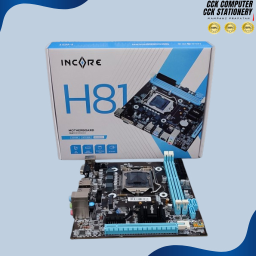 Jual MOTHERBOARD INCORE H81 LGA1150 incore h81 motherboard | Shopee ...