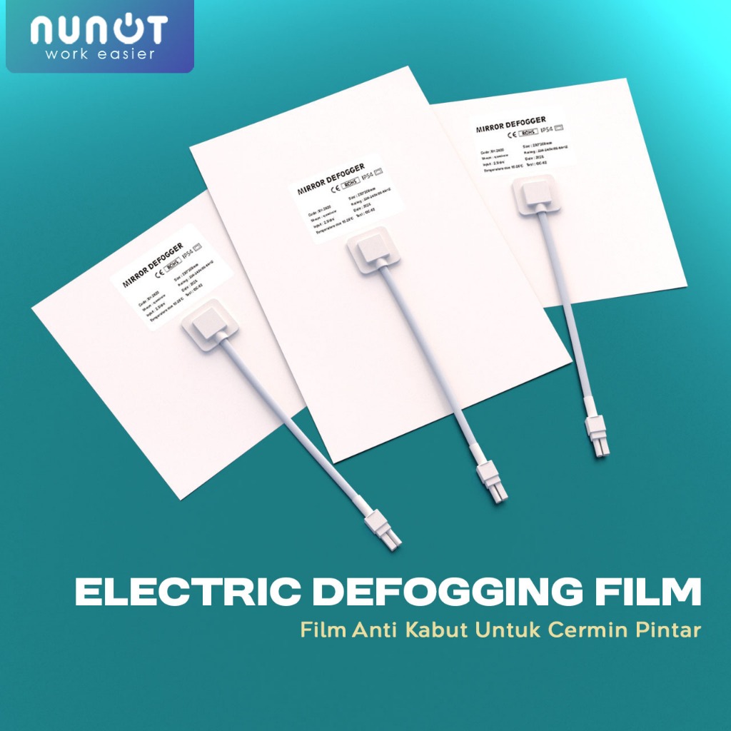 Jual Electric Defogging Film | Anti Fog | Anti Kabut Untuk Cermin ...