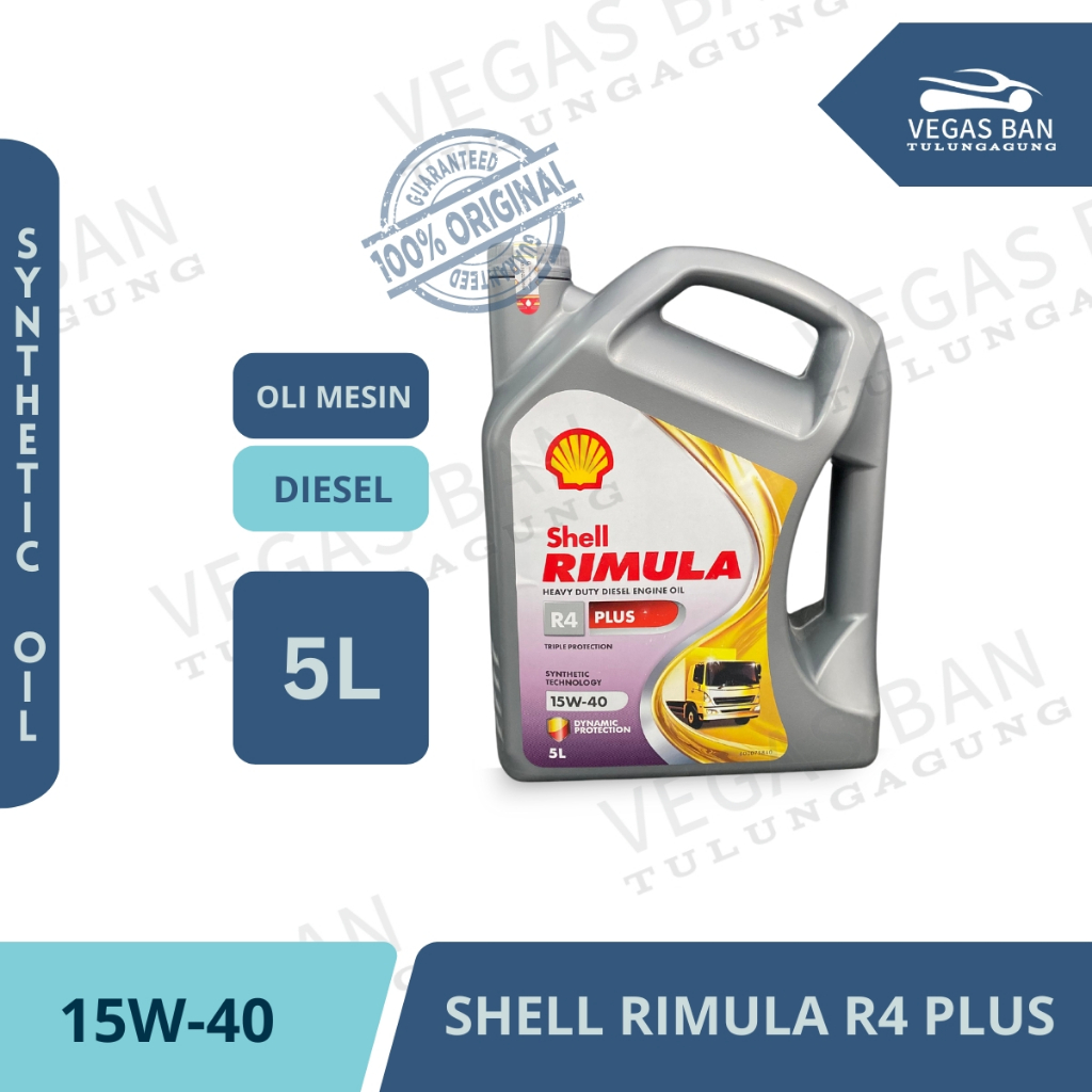 Jual SHELL Rimula R4 Plus SAE 15W-40 Oli Mobil Diesel 5 Liter | Shopee ...