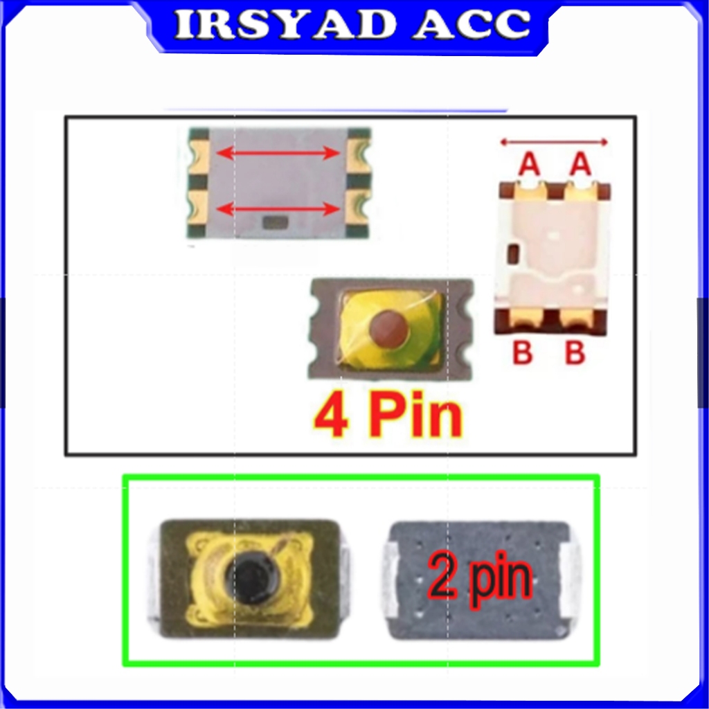 Jual Switch Tombol On Off HP Android Iphone Universal 4 pin/kaki dan 2 ...