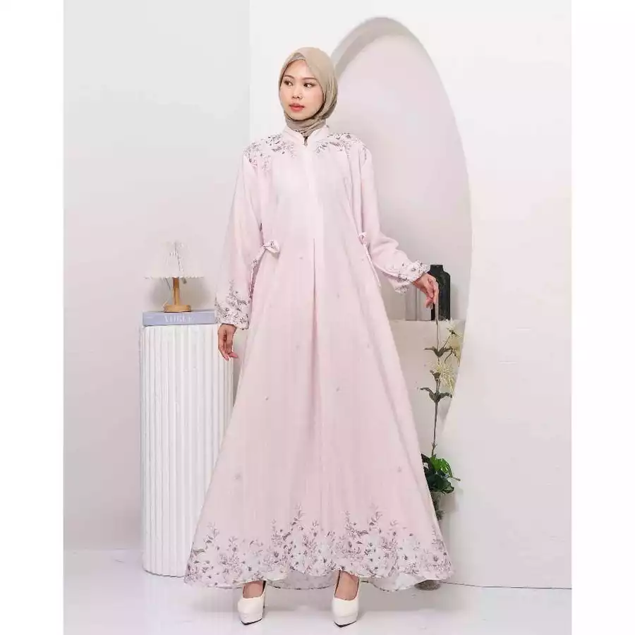 Gamis with waist detail