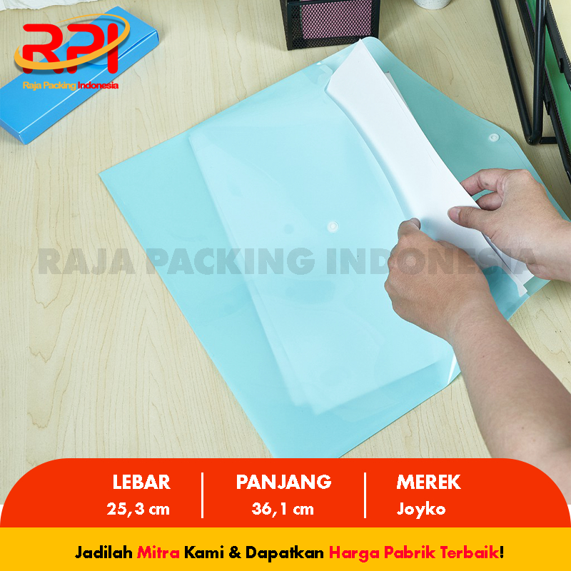 Jual Folder Dokumen / Map / Data bag F4 Joyko Pastel Color (Raja ...