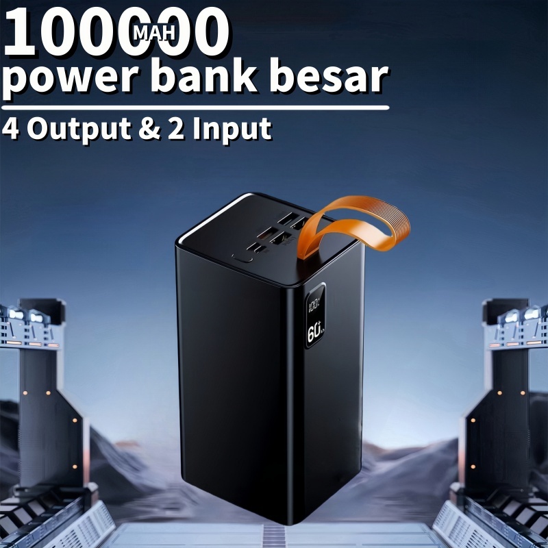 Jual Power Bank 100000mAh Original 100% Fast Charging PD22.5W 4 Port