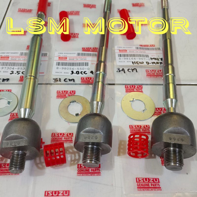 Jual rack end long tie rod Isuzu new D-max Isuzu mux oem dmax 2.5cc ...