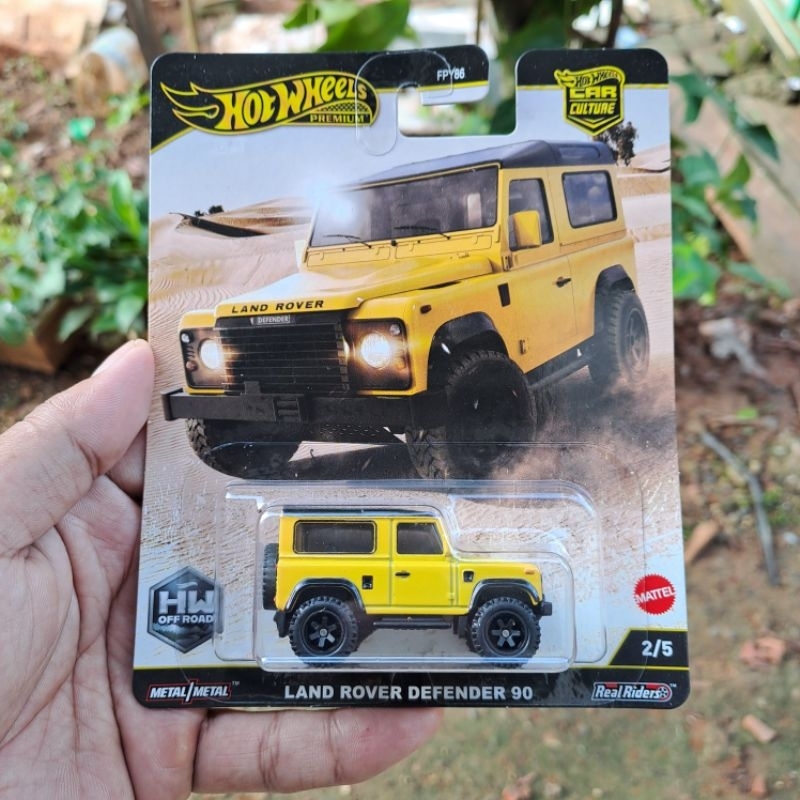 Jual HOTWHEELS PREMIUM CAR CULTURE 2025 LAND ROVER DEFENDER 90 KUNING ...