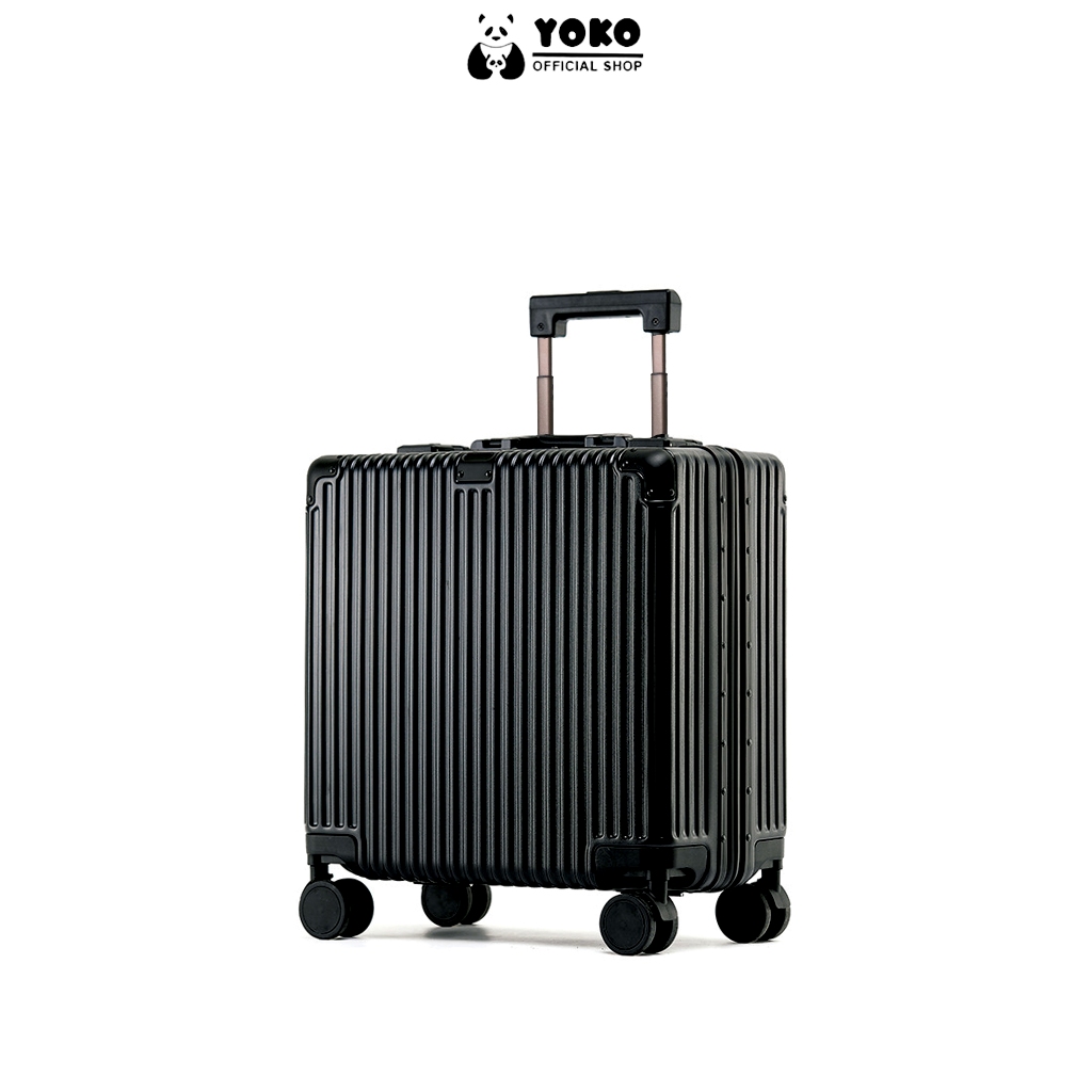 Yoko Koper Travel Mini 18 Inch Koper Kabin Pilot Polycarbonate Koper Mini Bahan PC Hardcase Frame Aluminium Koper Mini D01