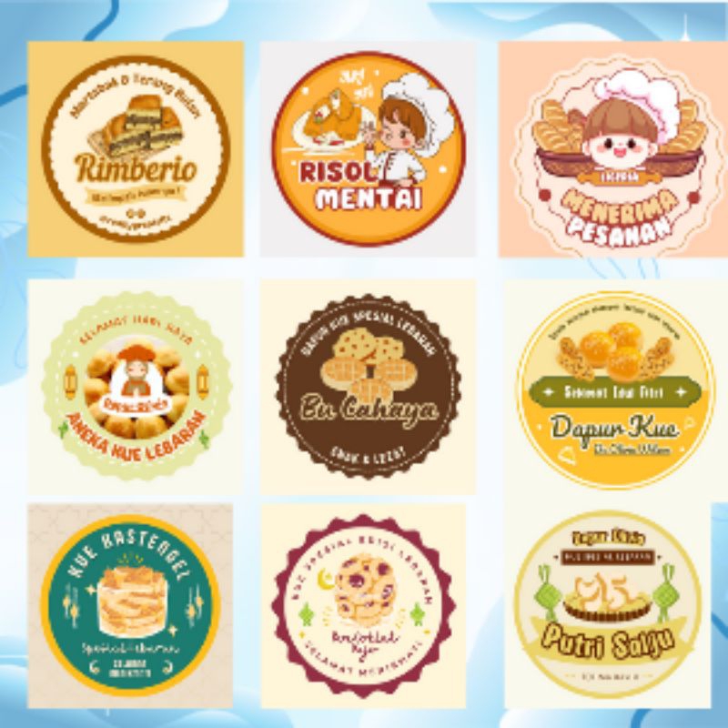 Jual stiker diameter 2cm label stiker / sticker produk / stiker kemasan ...