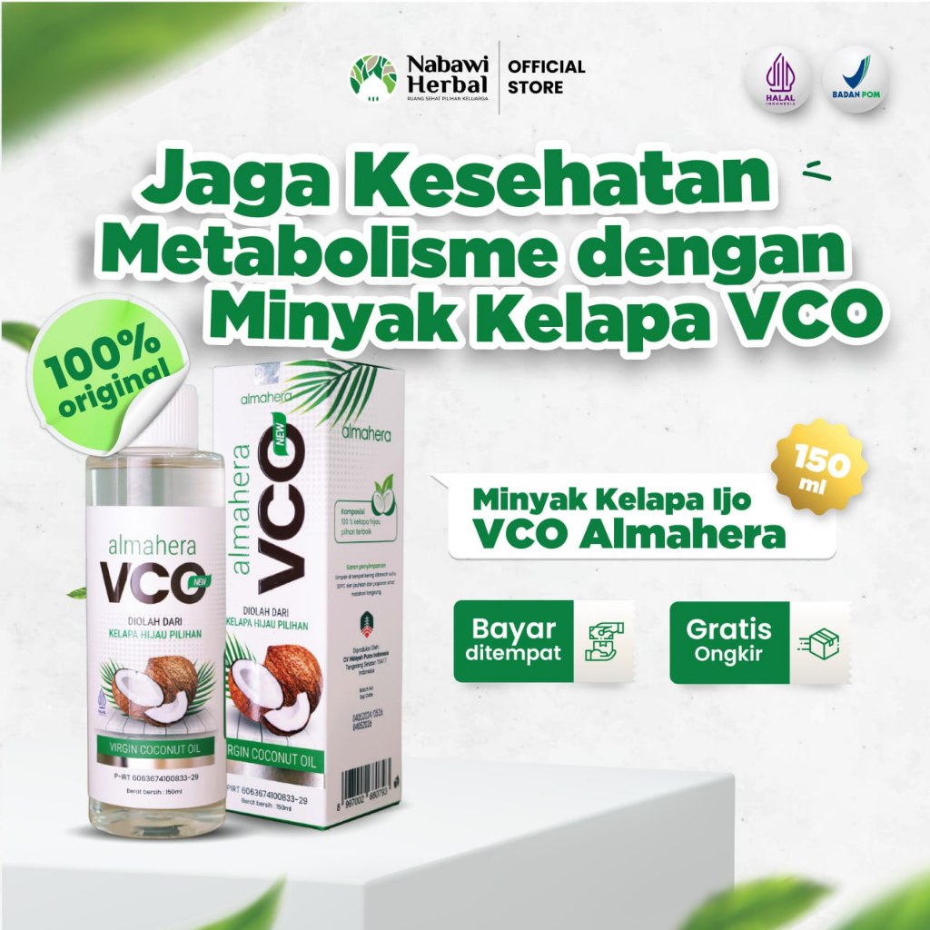 Jual ALMAHERA - Minyak Kelapa Ijo VCO Coconut Oil Premium 150ml ...