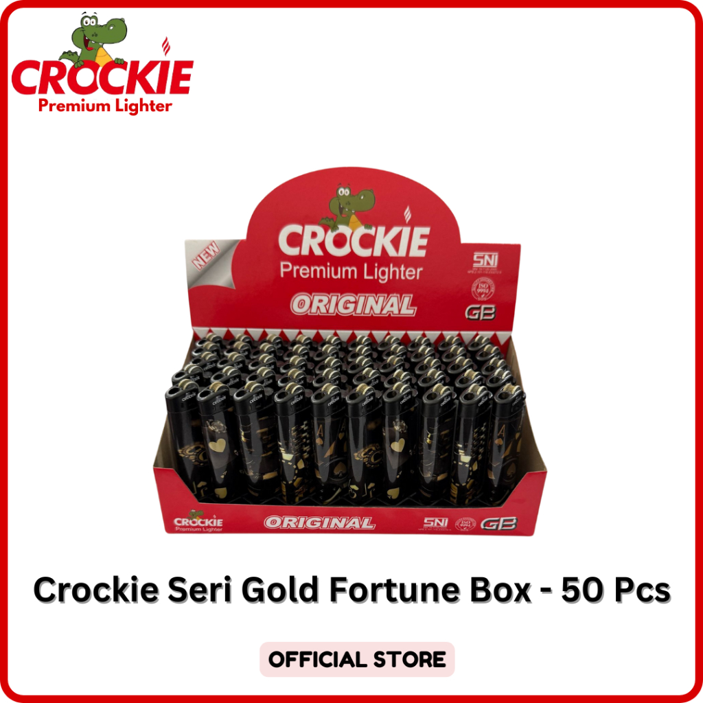 Jual Korek Api Crockie Seri Gold Fortune Box - 50Pcs | Shopee Indonesia