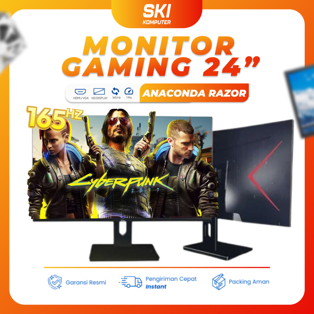 Jual LED Monitor Gaming Anaconda Razor 24 Inch Ips 165Hz Bergaransi ...