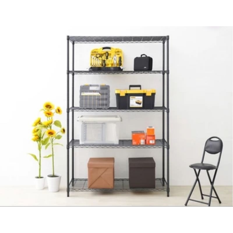 Jual krisbow rak besi wire rack rak kawat gudang adjustable 121 x 45 x ...