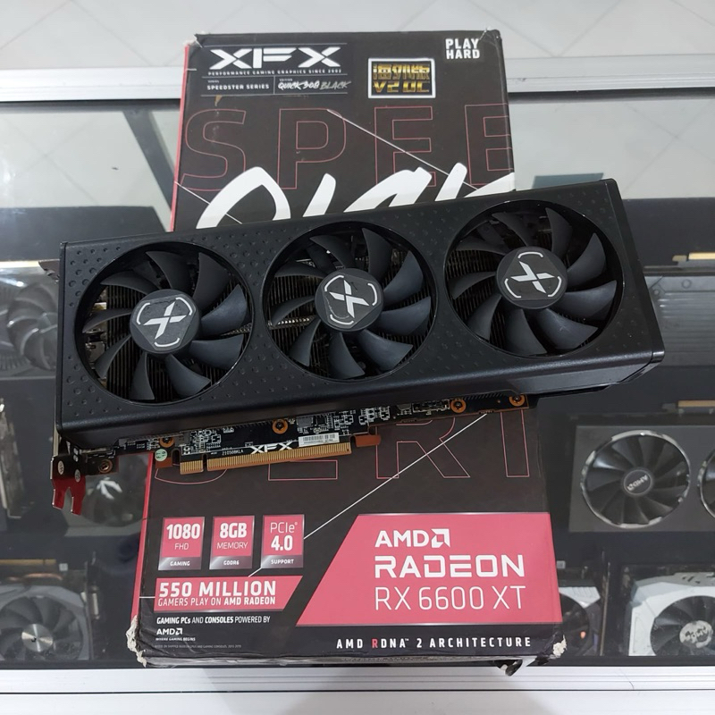 Jual RX 6600 XT 8GB XFX VGA Mulus Normal Triple Fan Performa diatas ...