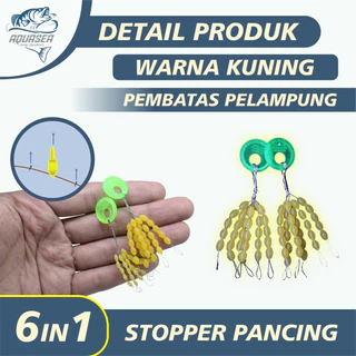 AQUASEA Stopper Batang Float Orca murah Kuning Alat Pancing Ukuran SS S M L XL Penangkap Ikan YL01