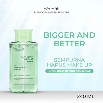 WARDAH Micellar Water All Series Perfect Bright Calm And Soothe Nature Daily Acnederm