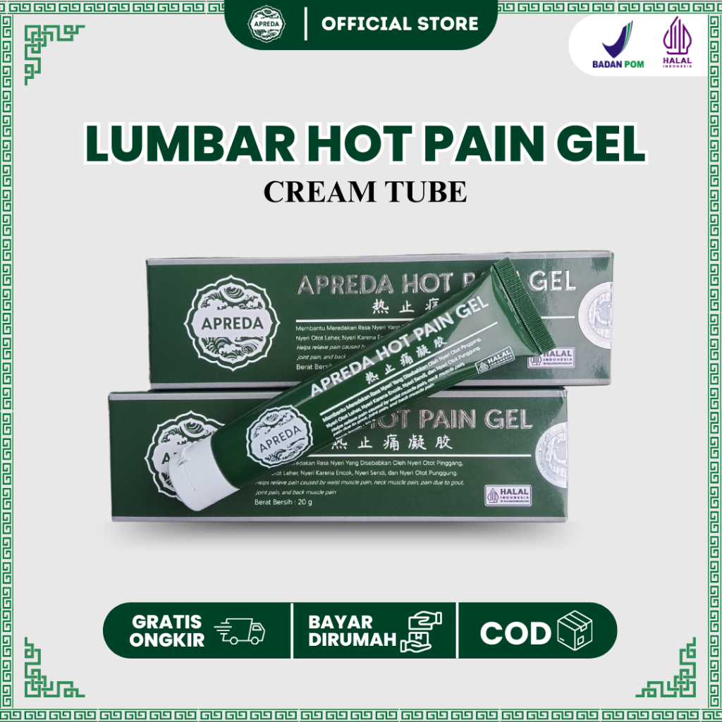 𝐎𝐑𝐈𝐆𝐈𝐍𝐀𝐋 Cream Herbal Cina Lumbar Cold Compress Gel Cream Lutut Sendi Nyeri Punggung Saraf Kejepit