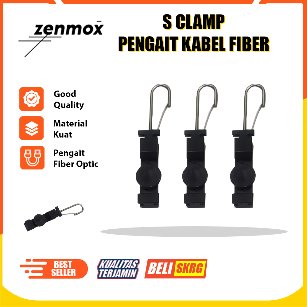 Jual S CLAMP PENGAIT KABEL FIBER OPTIC SCLAMP [GOOD QUALITY] | Shopee ...
