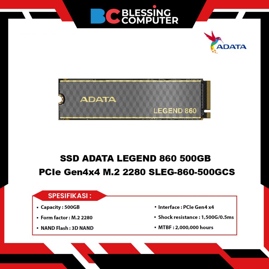 ADATA Legend 860 PCIe Gen4 X4 M.2 2280 Solid State Drive - 1TB - View #5
