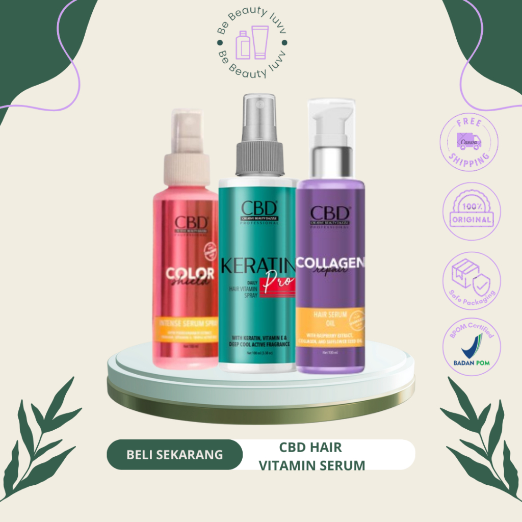 Jual CBD HAIR VITAMIN SERUM 100ML COLLAGEN/COLOR/KERATIN | Shopee Indonesia