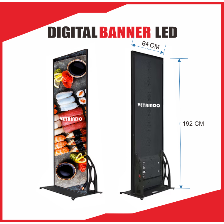 Jual Banner poster digital led videotron led banner poster led | Shopee ...